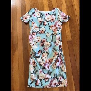 Pink blush maternity dress